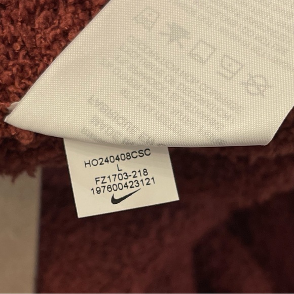 Nike Phoenix Cozy Knit Boucle Pants Brown Oversized Joggers women - Picture 10 of 10